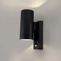 LEDVION lot de 2 Applique murale avec détecteur douille GU10 sans ampoule