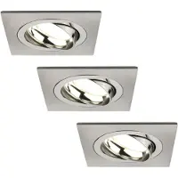LEDVION lot de 3 spot encastrable LED carre 3W blanc neutre