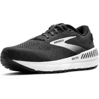 Brooks Ariel GTS 24, chaussures de course pour femmes, couleur ébène/noir/blanc, taille 40 EU (large)