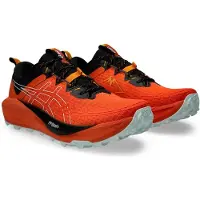 Asics Chaussures de trail pour hommes GEL-Trabuco 13, couleur Nova Orange et Pure Aqua, pointure 49