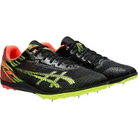 Asics Chaussure de course RESURGENCE XC avec crampons, noire, verte et orange, taille 40