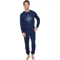 Pastunette Pyjama long bleu foncé