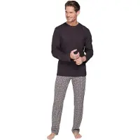 Pastunette Pyjama long brun foncé