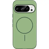 IMoshion Coque arrière Color avec Thin MagSafe Ring pour Google Pixel 11 / 11 Pro / 10 / 10 Pro - Vert foncé
