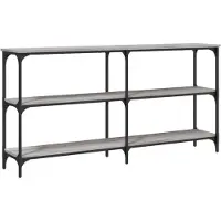 vidaXL Table console sonoma gris 150x29x75 cm bois d'ingénierie