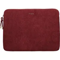Selencia Pochette ordinateur velours côtelé 13-14 pouces - Deep Burgundy