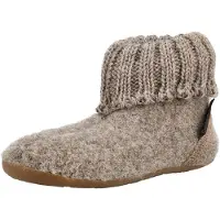 Haflinger Pantoufle beige chiné