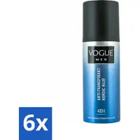 Vogue Antitranspirant Nordic Blue 150 ml - Vorteilspack - 6 Stücke