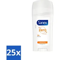 Sanex Déodorant stick Dermo Sensitive 65 ml - Pack avantage - 25 pièces