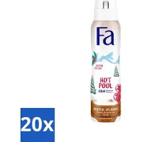 Fa Pflege Fa - Déodorant Spray - Winter Splashes - Protection 48h - Frozen Raspberry - Rafraîchissant & Fruité - 150ml - Pack avantage - 20 pièces