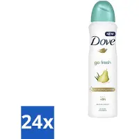 Dove - Déodorant - Spray Go Fresh Pear & Aloe - Parfum frais et soignant - 250 ml - Pack avantage - 24 pièces