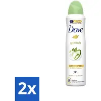 Dove - Déodorant - Go Fresh Concombre & Thé vert - Parfum frais et bienfaisant - 250 ml - Pack avantage - 2 pièces