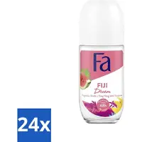 Fa Pflege Fa - Déodorant à bille - Fiji Dream - Pastèque & Ylang Ylang - 48 heures de protection - 50 ml - Pack avantage - 24 pièces