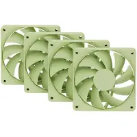 HYTE FAN- -FA12-MM-4 système de refroidissement d'ordinateur Processeur Ventilateur 12 cm Vert 4 pièces