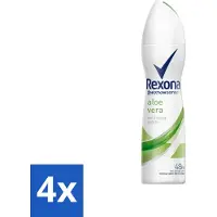 Rexona - Fraîcheur Aloe Vera - Déodorant spray - 150 ml - Pack avantage - 4 pièces