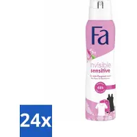 Fa Pflege Fa Déodorant Spray Invisible Sensitiv 150 ml - Pack avantage - 24 pièces