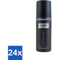 Amando - Mystery - Déodorant - spray - 150 ml - paquet économique - 24 pièces