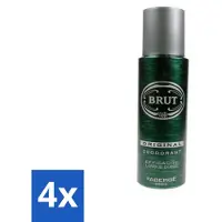BRUT Déodorant spray Original 200 ml - Pack avantage - 4 pièces