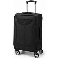 Solier Valise cabine , 25 litres, trolley, 4 roulettes, extensible