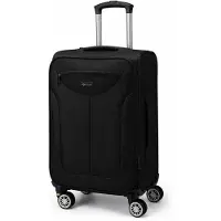 Solier Valise cabine , 25 litres, trolley, 4 roulettes, extensible