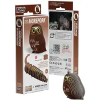 Eugy Puzzle 3D - Boeboekuil - Kit de bricolage en carton sur le thème des animaux