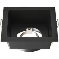 LEDVION spot encastrable LED carre noir dimmable douille GU10