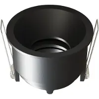 LEDVION spot encastrable LED rond noir douille GU10 dimmable