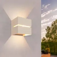 LEDVION applique murale LED beige 3W IP54 Up Down