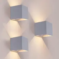 LEDVION Lot de 3 Applique Murale LED Rechargeable USB avec Détecteur