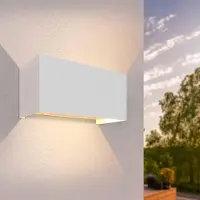 LEDVION applique murale LED blanc 9,5W IP54 Up Down