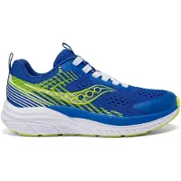 Saucony SK268268 - Chaussures de course HURRICANE, bleu et jaune néon, taille 39