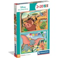 Clementoni Set de 2 puzzles 20 pièces Disney Classic