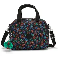Kipling Trousses de toilette 'Miyo' bleu nuit / vert clair / orange foncé / noir