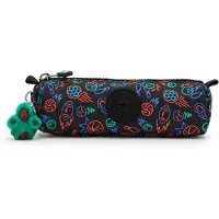 Kipling Étui 'Freedom' turquoise / bleu roi / orange / noir