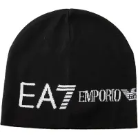 Emporio Armani Bonnet noir / blanc