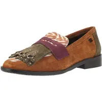 Lazamani Chaussure basse beige / marron / vert / violet
