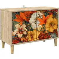 vidaXL Meuble TV GENNEP, 69 x 33 x 50 cm, panneaux de particules imitation bois Sonoma