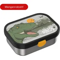 Mepal Boîte à sandwich Campus en acier inoxydable avec fourchette, Lunch box, Vert