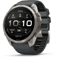Garmin fēnix 9 Pro, écran AMOLED de 3,81 cm (1,5 pouces), écran tactile, 64 Go de stockage, GPS, poids : 99 g