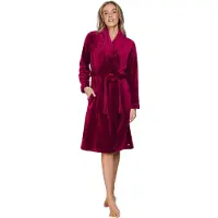 Pastunette Robe de chambre 'Rosewood Comfort' rouge foncé