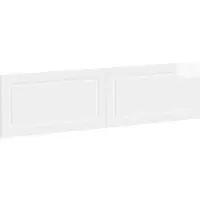 vidaXL Tête de lit murale UTRECHT, blanc brillant, panneau de particules