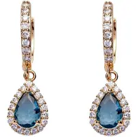 U.S. POLO ASSN. Boucles d'oreilles 'Mariah' bleu clair