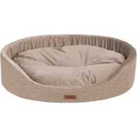 Amiplay Panier à chien ovale SIDNEY beige taille S, M, L, XL, XXL Taille : XL - 72x62x16 cm