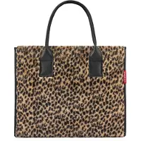 Reisenthel sac shopper sac à épaule Daily Shopper Leo Fake Fur brun