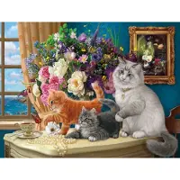 Sunsout Puzzle Pièces XXL - Le Tableau des Chatons - 500 à 999 pièces