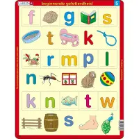 Larsen Puzzle Puzzle Cadre - Beginnende geletterdheid 5 (en hollandais) - 10 à 25 pièces