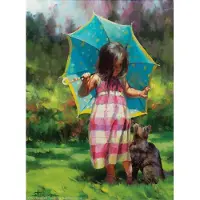Sunsout Puzzle Pièces XXL - The Teal Umbrella - 500 à 999 pièces