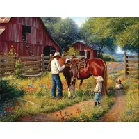 Sunsout Puzzle Pièces XXL - Mark Keathley - Learning the Ropes - 500 à 999 pièces