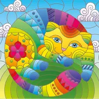 Yazz Puzzle Cat in the Circle - 1000 pièces