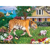 Sunsout Puzzle La Promenade du Tigre - 500 à 999 pièces